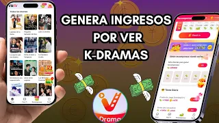 ✅️ Genera ingresos a PayPal viendo K-DRAMAS | Apps para ganar dinero 2026