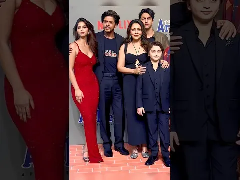 Srk with his family at the archies live🥰 | Suhana Khan, Gauri Khan, Abram Khan | #srk #shorts #viral