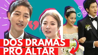 7 CASAIS DE DORAMAS QUE SE CASARAM NA VIDA REAL | DRAMAS COREANOS