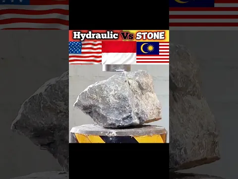 Hydraulic press Vs Giant stone | WHO IS WIN