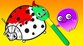 Aprenda os cores em português com Groovy o Marciano | Desenhos Animados para criança