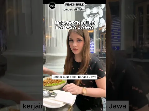 Reaksi Bule Dikerjain Bahasa Jawa‼️ #reaksibule #buleriview #shorts #viralvideo