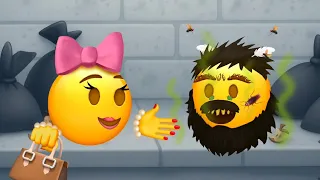 He ate the cockroach! 😋🪳(ASMR Emoji animation) #emojichallenge #cartoon #animation #asmr