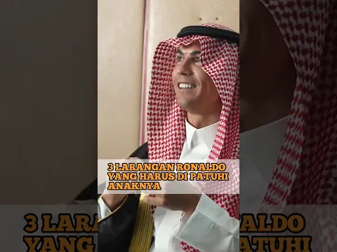 3 Larangan Ronaldo yang harus di patuhi anaknya