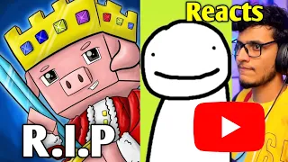 R.I.P TECHNOBLADE - YouTube, Dream, Triggered Insaan, CritiKal & YouTubers React | #shorts