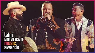 Pepe Aguilar junto a Rubén Blades, Carin León y Banda El Recodo | Latin AMAs 2023