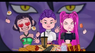 Huntrix | K-Pop Demon Hunters Mukbang (Animation) #2danimation