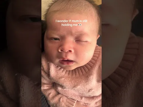 👶🏻 I'm still here baby 😀 #newborn #babygirl #funny #fyp