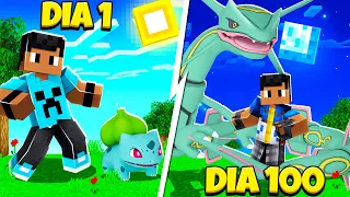 Sobrevivi 100 DIAS NO PIXELMON o FILME!