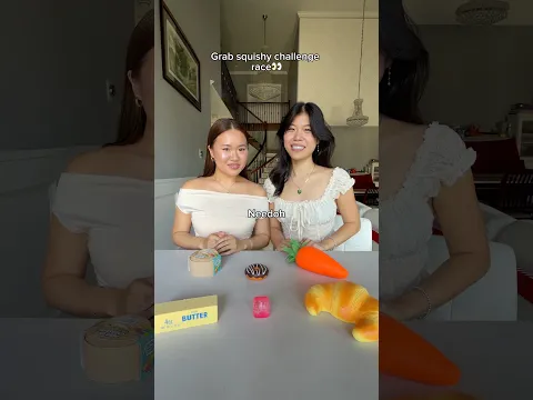 Grab squishy challenge race👀 #sister #sisters #sistergoals #funny #funnyvideo #fun #relatable #game