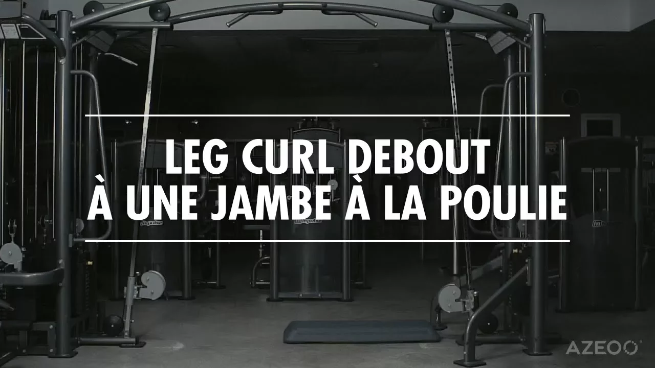 Image Leg curl debout à une jambe à la poulie