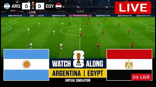 🔴 ARGENTINA vs EGYPT LIVE | FIFA World Cup 2026 | Round of 16 | Messi vs Salah | Live Match Today