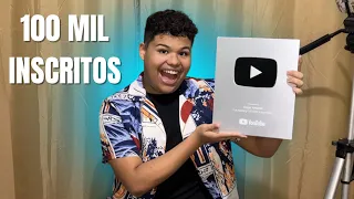 MINHA PLACA DE 100 MIL INSCRITOS - Gugu Amaral
