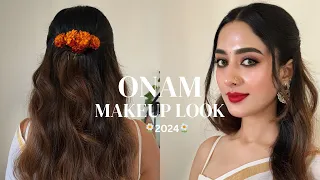 Onam Makeup Look🌼2024🌼| Malayalam #onammakeup #malayalam #makeuptutorial