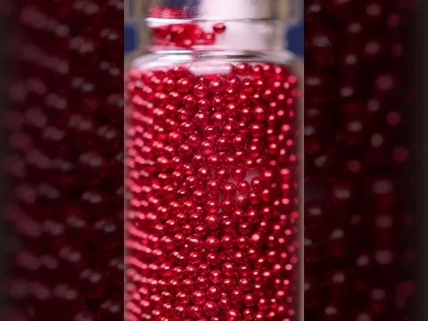 Cotton bud & Glitter beans (close up / macro) #closeup #macro  #macrovideo #asmr #asmrvideo