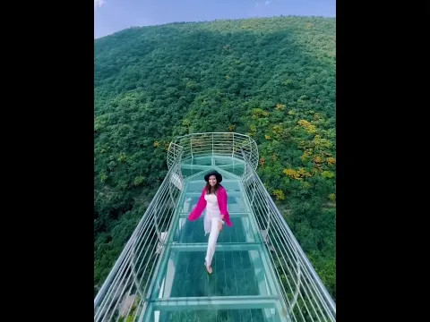 कांच😱 के पूल कितने मजबूत होते है glass bridge🤔 #shorts