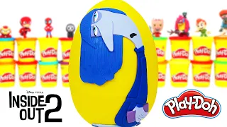 Huevo Sorpresa Gigante de Aburrimiento de la Película IntensaMente 2 con Plastilina Play Doh