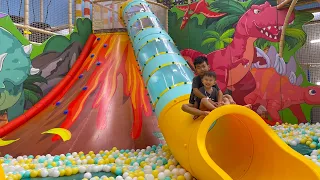 Bong and Bee playtime in playground
