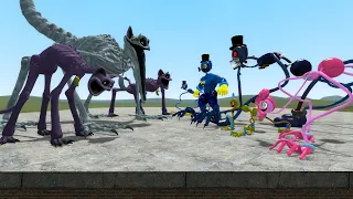 ALL FAMILY LONG LEG MEMBERS VS ALL CATNAPS In Garry's Mod!