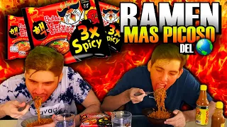 COMIENDO EL RAMEN MAS PICANTE DEL MUNDO 🥵🔥 *SALE MAL*