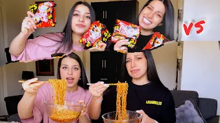 عملنا تحدي الاندومي الحار نار x3 (صرنا نبكي 😭)وجاوبت على بعض من اسئلتكم💖🥹#اكسبلور #youtuber #explore