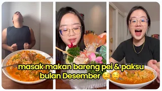 KOMPILASI VIDEO - MASAK MAKAN BARENG PEI & PAKSU BULAN DESEMBER