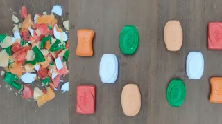 Soap cutting, Curving, Crushing# relaxing viral video