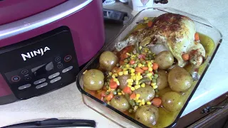 Steamed Whole Chicken Dinner in Ninja Possible Cooker