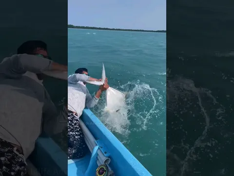 He Caught The Fish With His Hand