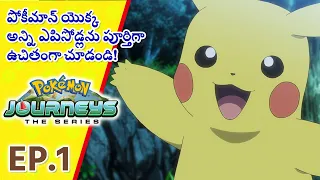 Pokémon Journeys భాగం 1 | పికాచూ ప్రవేశం! | Pokémon Asia Official (Telugu)