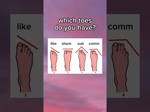 🦶 which toes do you have?
