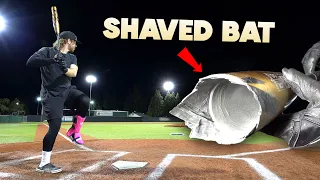 Testing illegal SHAVED & ROLLED bats | Baseball Bat Bros