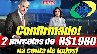 INSS: SAIU no DIÁRIO OFICIAL: 2 parcelas de 1.980 na sua CONTA - VEJA as DATAS