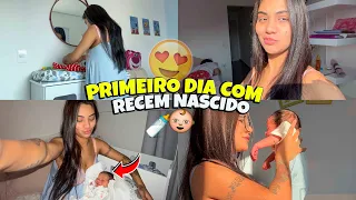 primeira rotina com meu bêbê recém nascido 🙏😍  & recuperação difícil 😭 (mãe de primeira viagem)