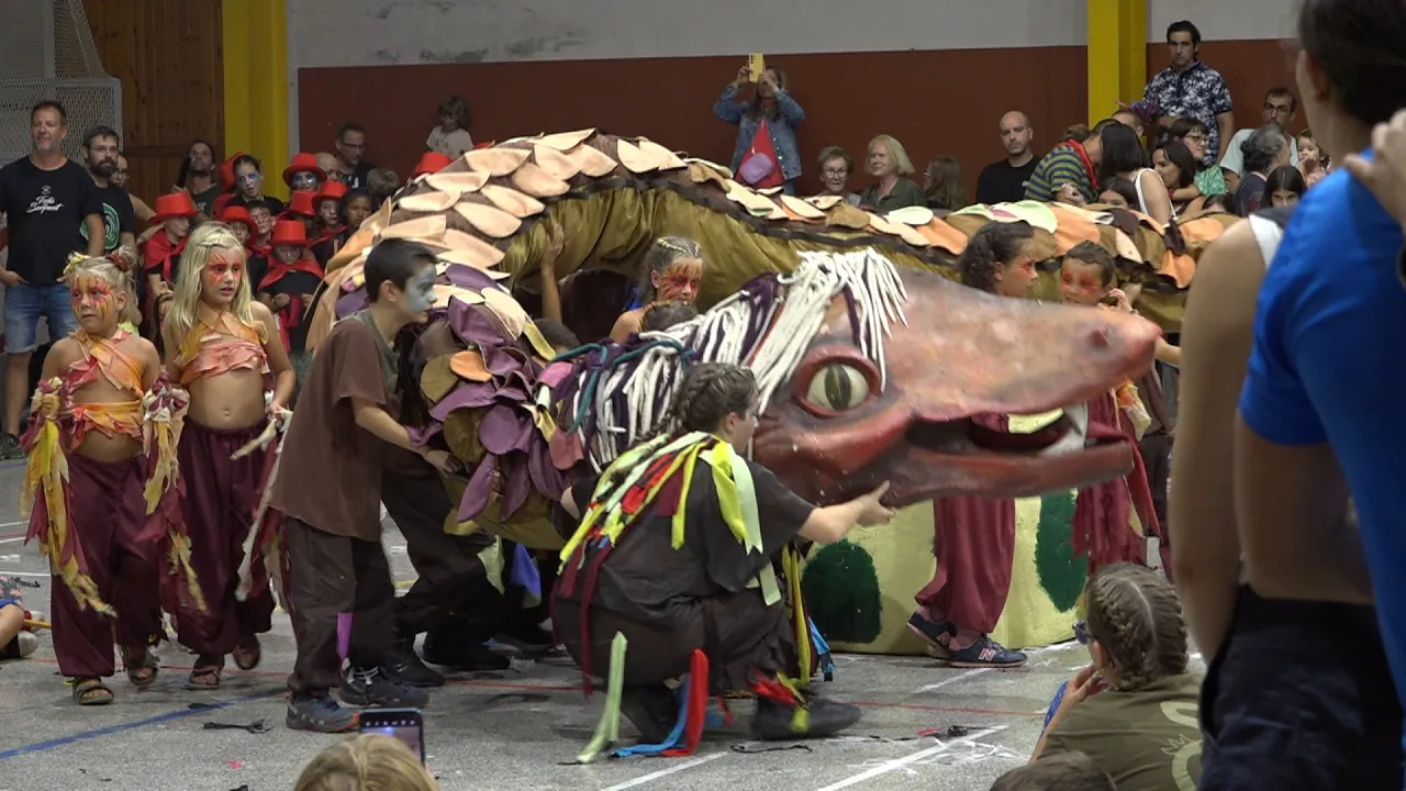 El  Serpent dels Menuts de Manlleu pateix els efectes de la pluja