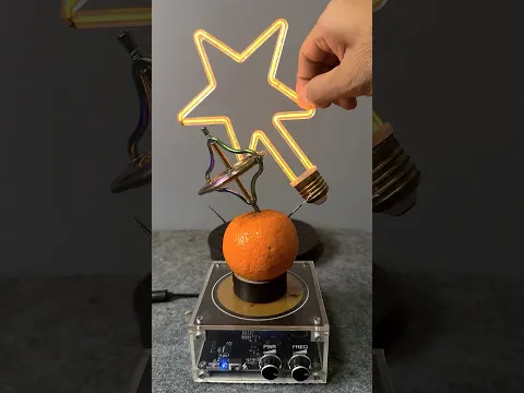 Lightning power #teslacoil #experiment #shorts