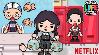 WEDNESDAY ! Animation Toca Life World 😱 / Netflix wednesday addams 😃