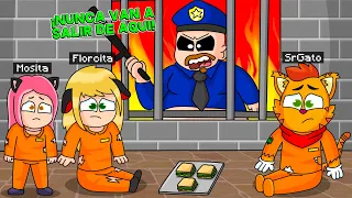 ¡99.8% IMPOSIBLE ESCAPAR DE ESTA PRISIÓN! 😱 | SRGATO Y LA FAMILIA NOOB ESCAPAN DE BARRY EN ROBLOX