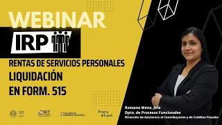 Webinar Liquidación del IRP Rentas de Servicios Personales