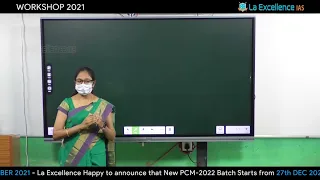 Workshop 2021 By Malleswari Madam ||  La Excellence