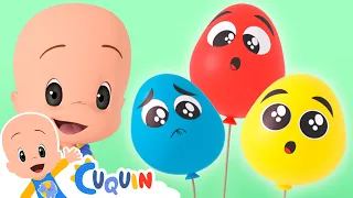 Balões de bebê 🎈 aprenda as cores com Cuquín e Fantasma | Vídeos educativos para crianças