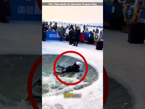 Don't make the mistake of entering the ice pit. #shortsvideo