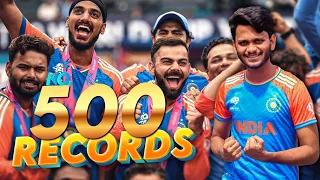 No. 500 Cricket Records List | Finally 500k Subscribers Completed 🥳 | Hamid Talks |