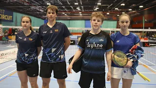 Badminton Latvia International 2024 XD U17 Puhakka-Gusarenko vs Ivanauskas-Ivanauskaite