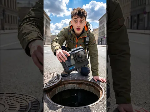 رميت كاميرا داخل مجرى صرف صحي 🐀