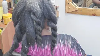 Grandma's Hair has gotten so long/ twist on long Hair