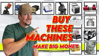 25 Profitable MACHINES to start a BUSINESS with LITTLE MONEY from HOME