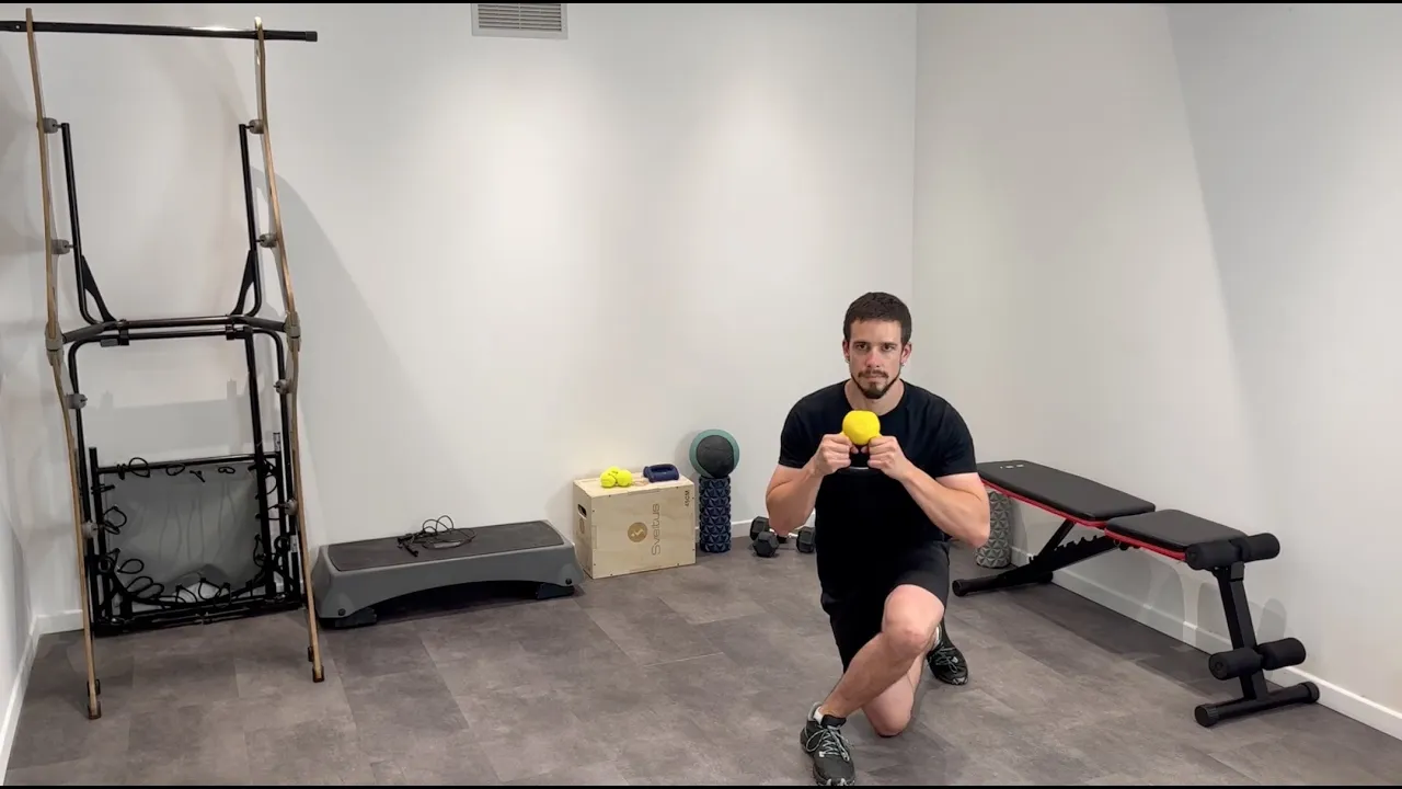 Image Kettlebell Goblet Reverse Curtsy Lunge