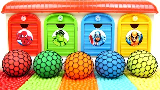 Satisfying Video | How I Made All Bead Using 4 Color Magic Garage from 6 ASMR Slime Ball Relax Sound