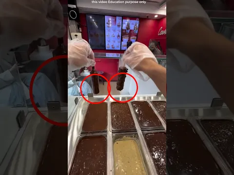 chocolate ice cream magic 🤯